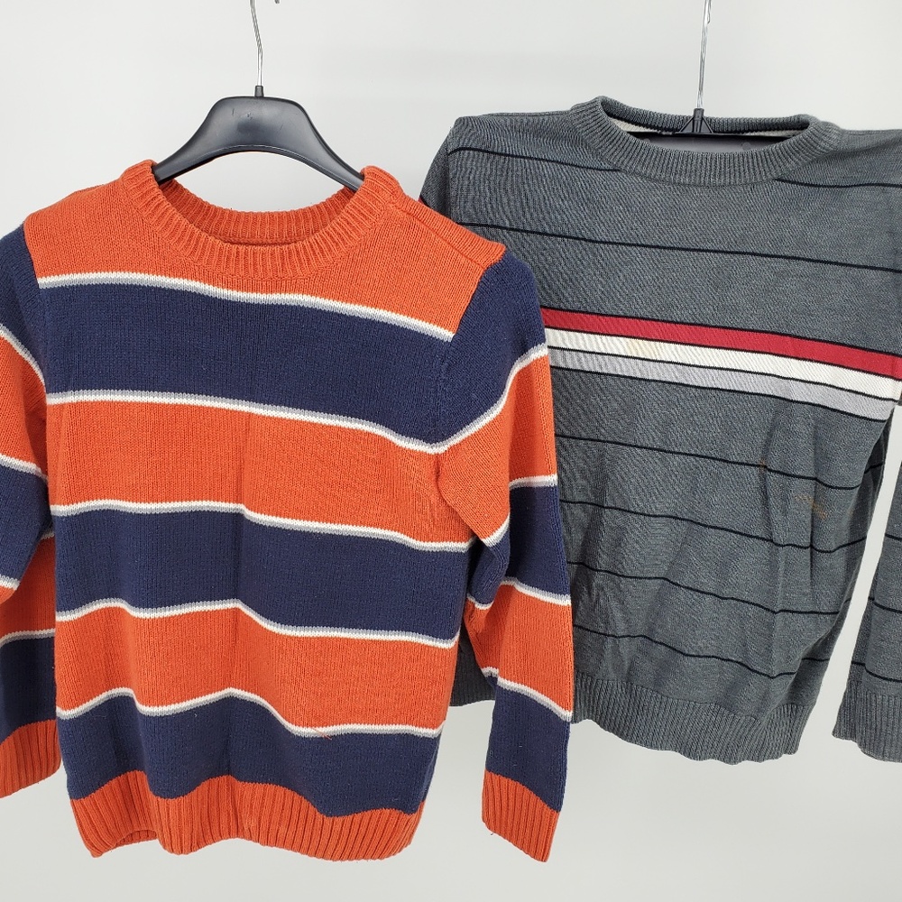 Lot of 2 Boys Sweaters Pullovers Boys Size M 7/8